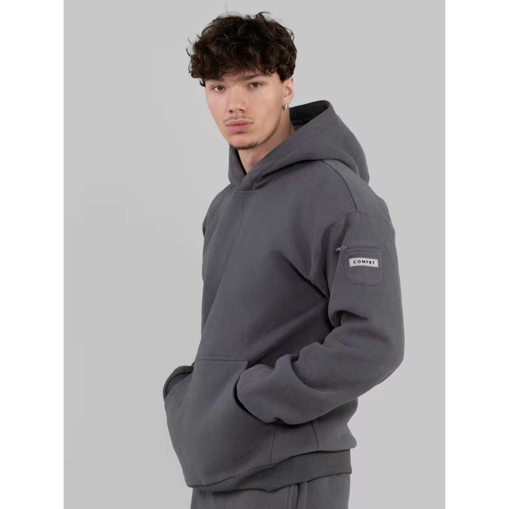Comfrt Travel Essentials Hoodie Pullover In‎ Steel Gray Size 2XL New With Tags